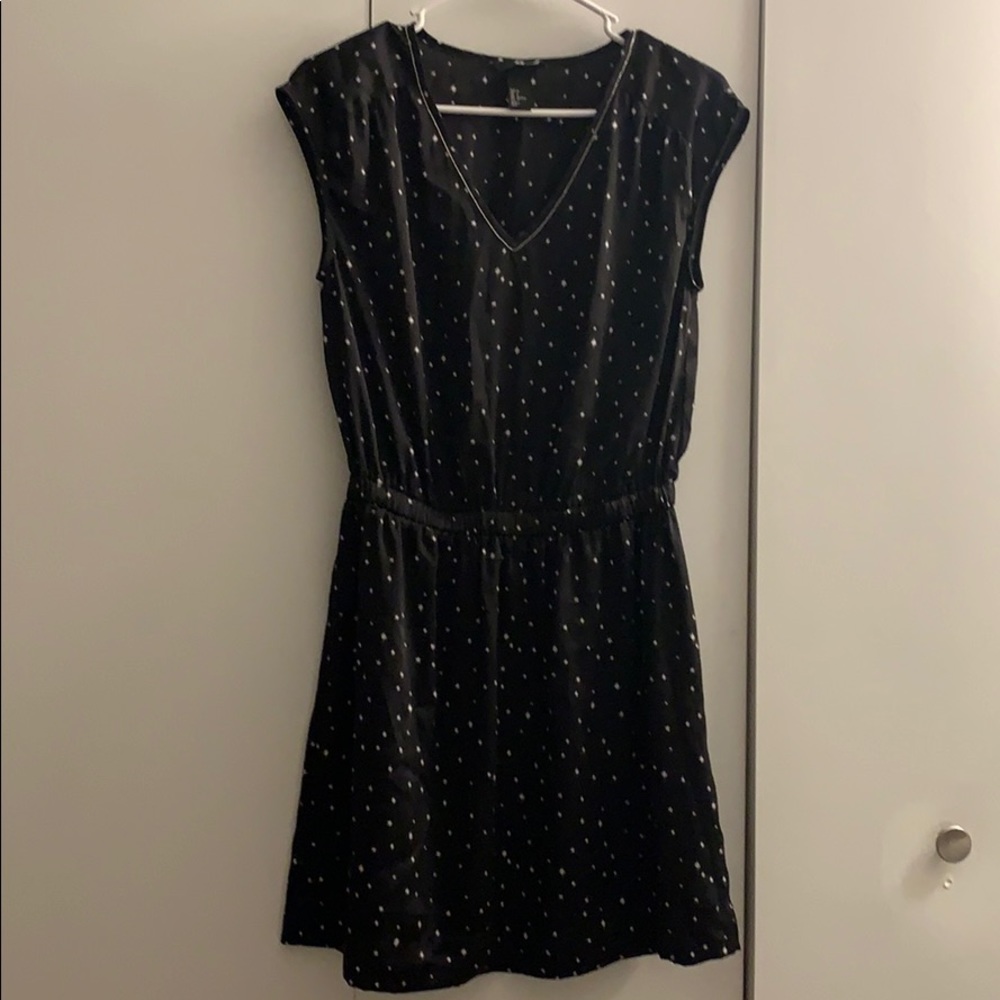 H&M Black Dress with White Stars